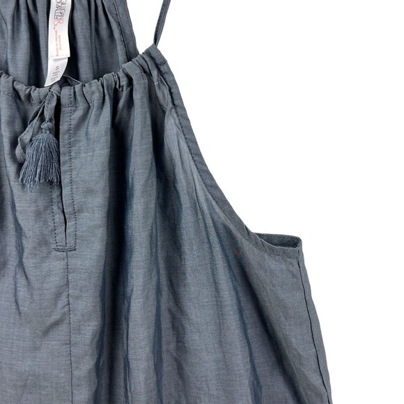 Gilligan & OMalley Womens Gray Halter Neck Top Size S Tassel Sleeveless Comfy - Picture 5 of 10